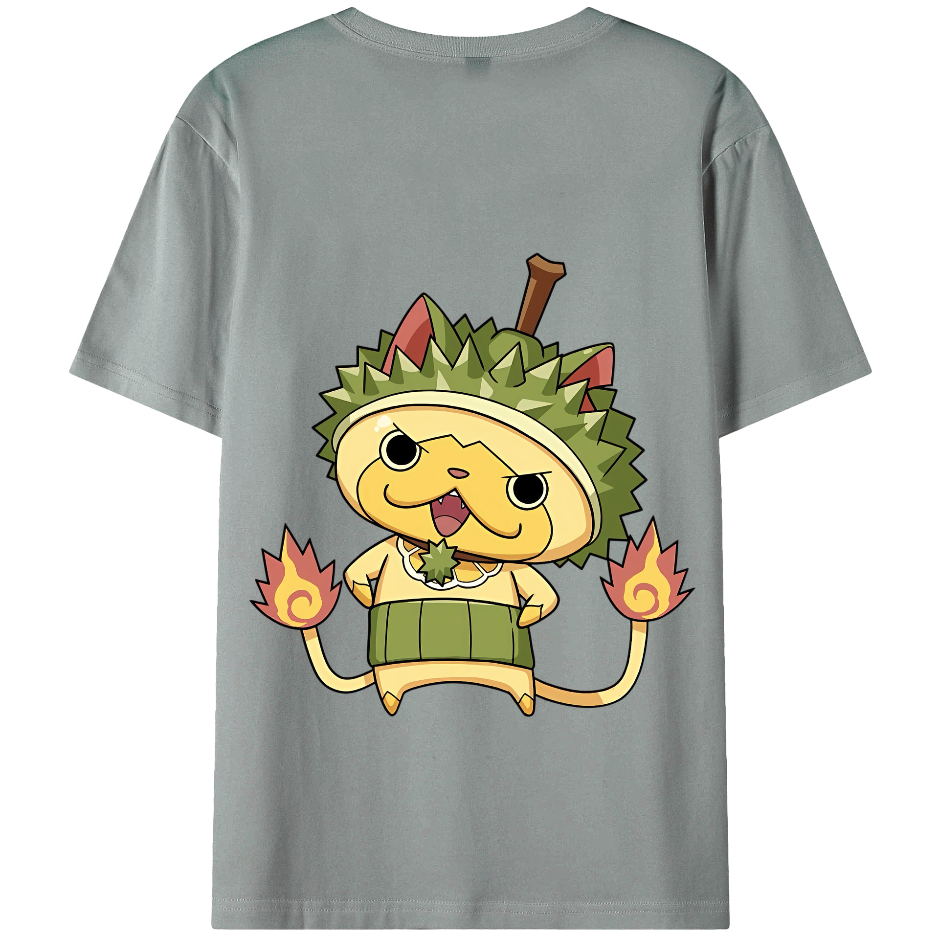 （画像用） 妖怪ウォッチ Yo-kai Watch 綿100％ メンズ半袖Tシャツ（バックプリント） 通気性